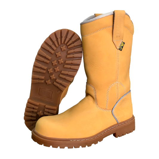 BOTA TIPO PETROLERA | BLACK BULL | ORO | REF.: 2020