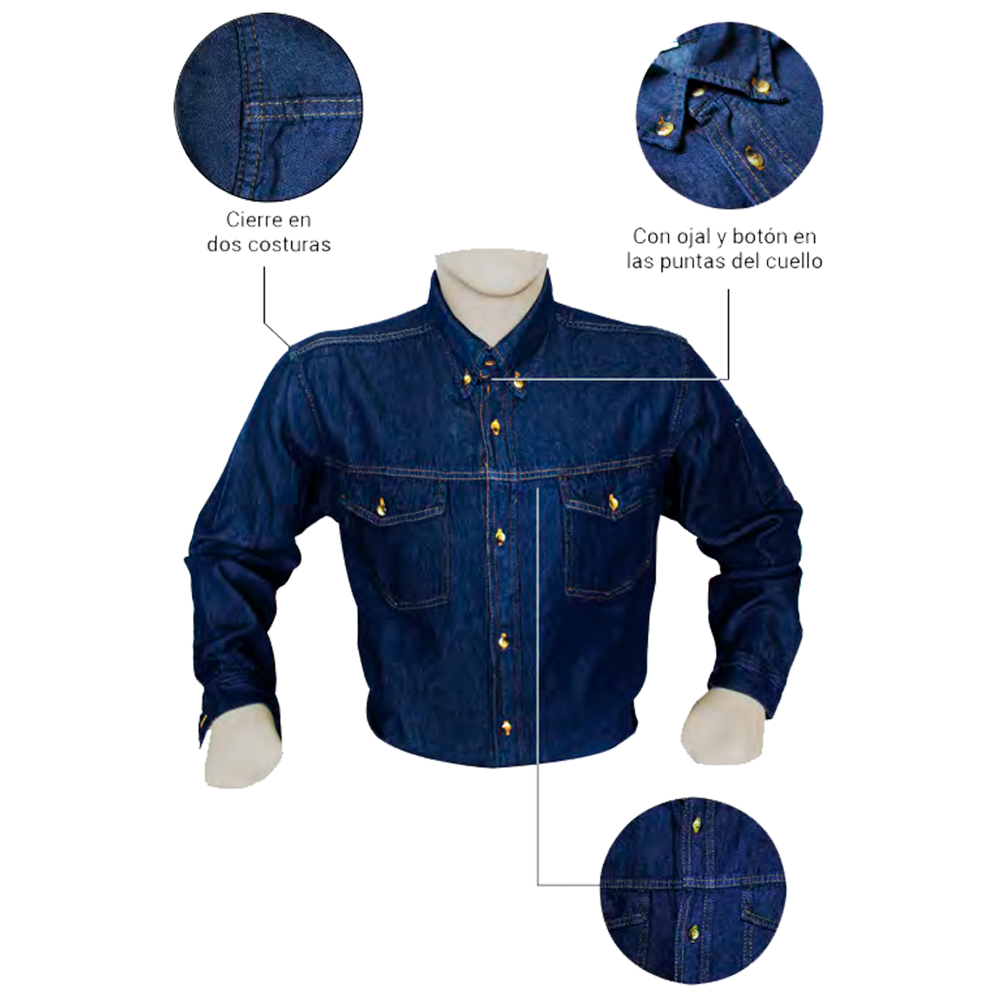 Camisa en Jean - Caballero