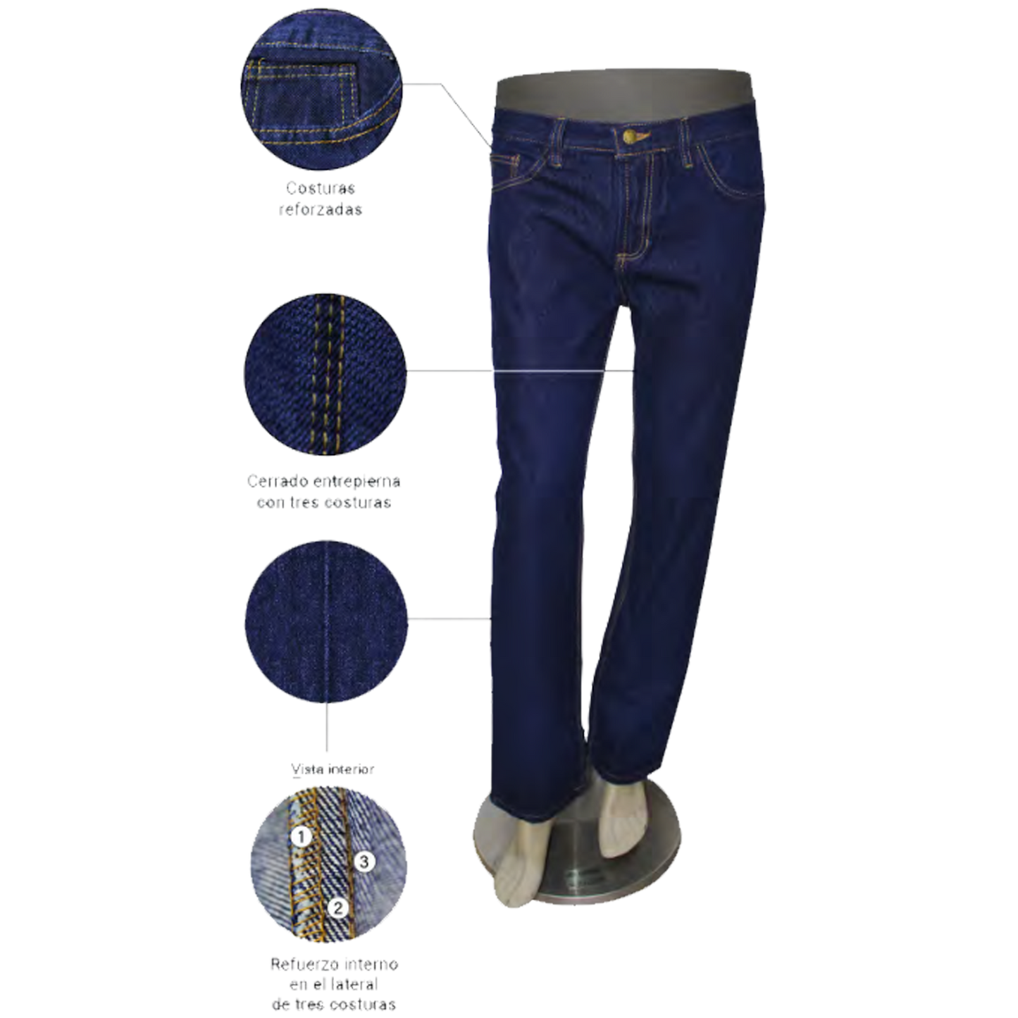Pantalón en Jean - Caballero