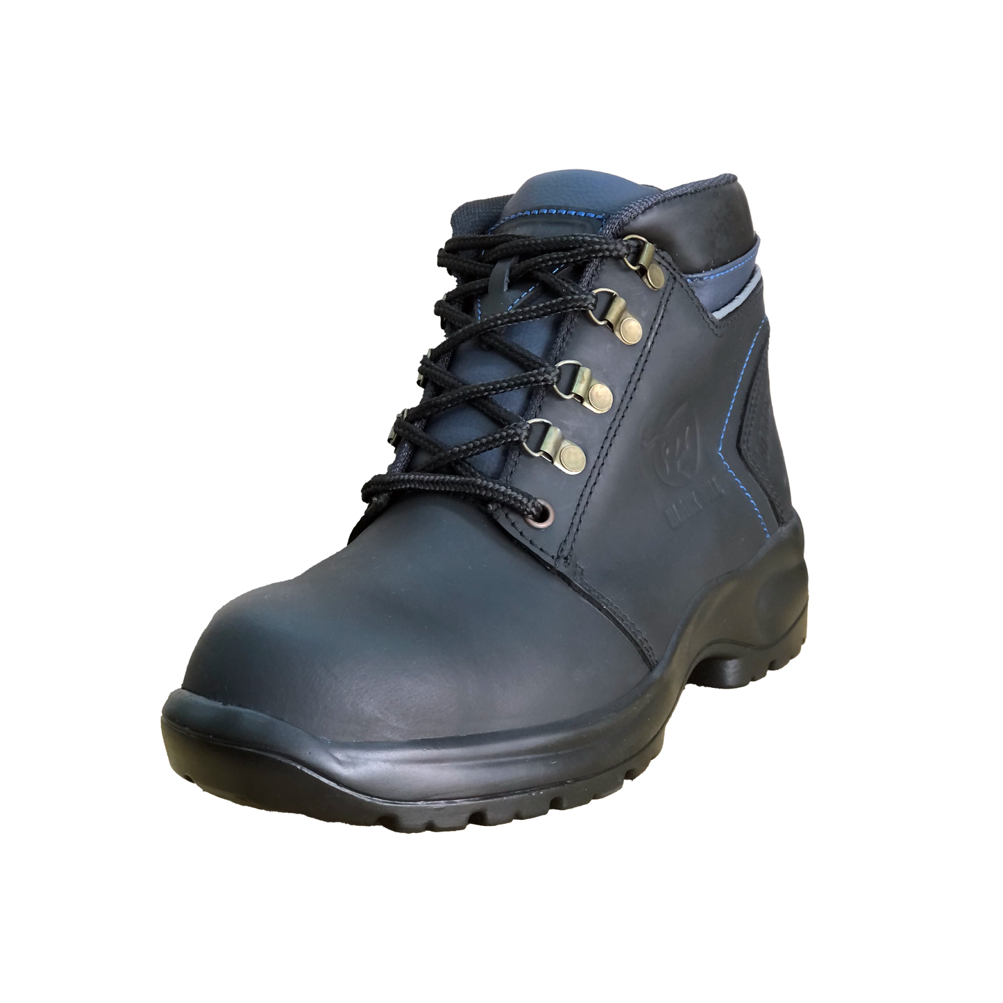 BOTA INGENIERO | BLACK CLASSIC | NEGRO/AZUL| REF.: 6030