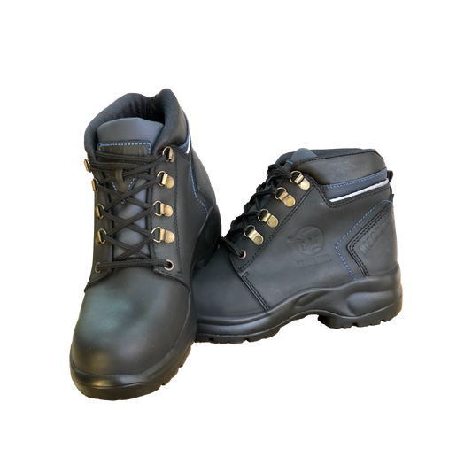 BOTA INGENIERO | BLACK CLASSIC | NEGRO/AZUL| REF.: 6030