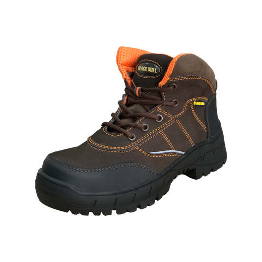 BOTA INGENIERO |BLACK TRES LINEAS | CAFÉ/NARANJA | REF.: 9050